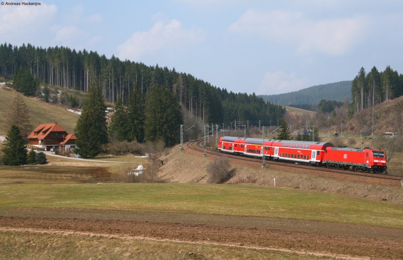 IRE 4710 (Konstanz-Karlsruhe Hbf) mit Schublok 146 230.8 am km 70,0 6.4.09