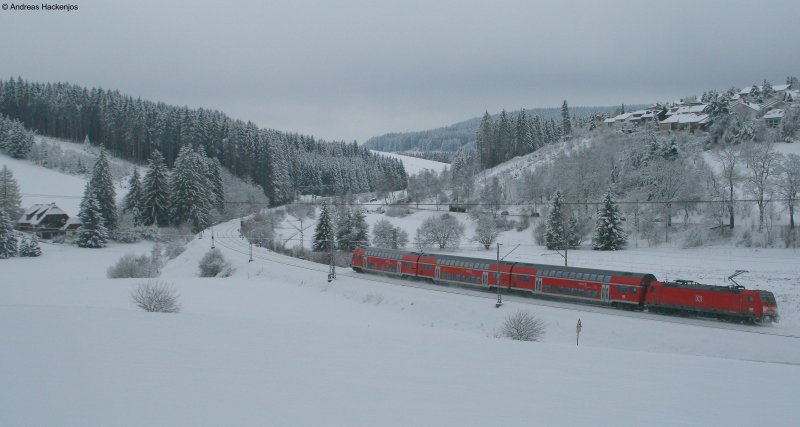 IRE 4714 (Konstanz-Karlsruhe) mit Schublok 146 238-1 am km 70,0 12.12.08
