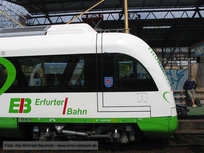 ITINO der Erfurter-I-Bahn im Erfurter Hauptbahnhof.