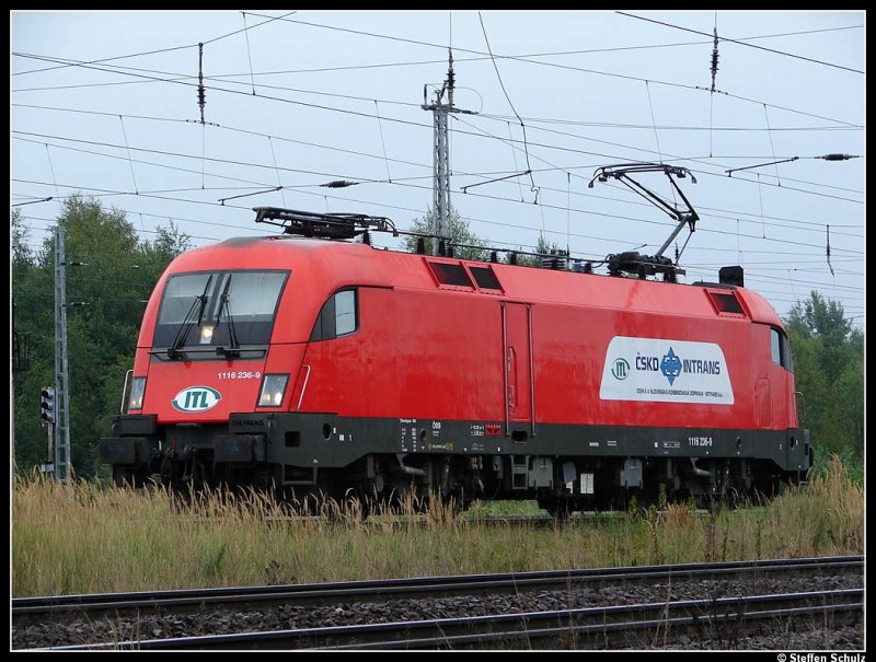 ITL 1116 236 im Rostocker Seehafen auf Hhe des Hp Dierkow am 25.08.08