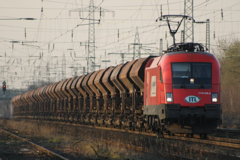 ITL 1116 238-5 am 30.3.09 in Ratingen-Lintorf