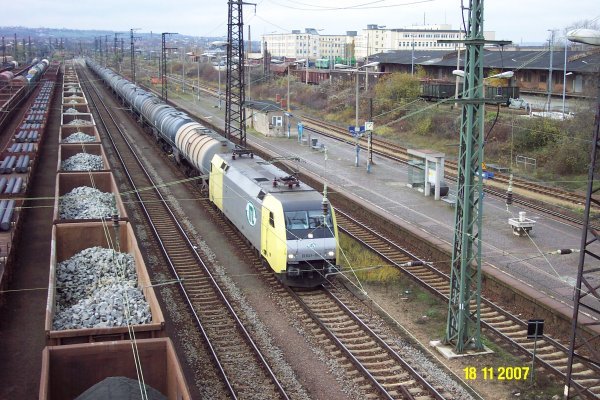 ITL-Kesselzug am 18.11.2007 bei der Durchfahrt durch Dresden-Friedrichstadt