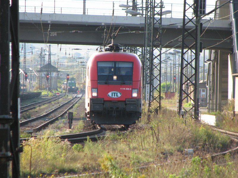 ITL-Taurus 1116 238-5 stand im Gterbahnhof Dresden-Friedrichstadt.22.09.07.