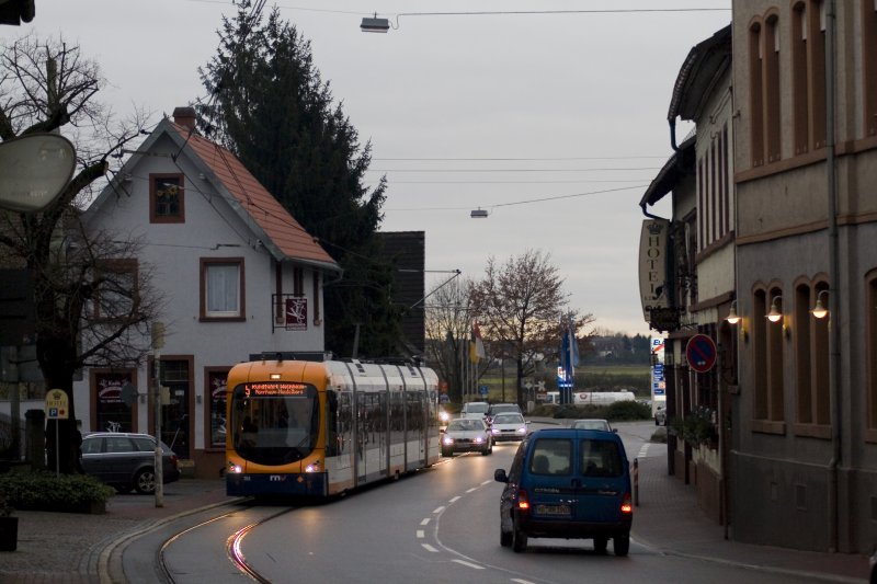 Jetzt die OEG mal in einer anderen Verkehrsrichtung in Grosachsen.