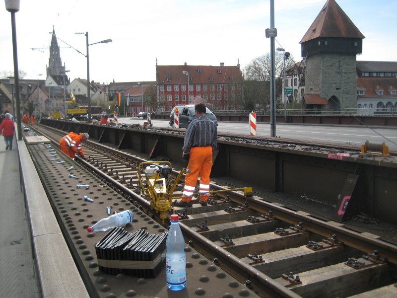 KBS 720 - Gleisarbeiten 29/30. M�rz - Totalsperrung Konstanz -- Konstanz-Petershausen