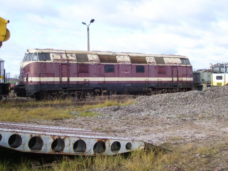 KEG 2001 geniet ihren Ruhestand am Zementwerk Karsdorf; 24.11.2007