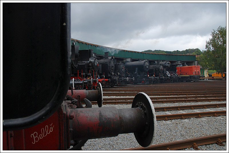 Kleine Parade im Museum in Ampflwang, aufgenommen am 4.10.2008.
