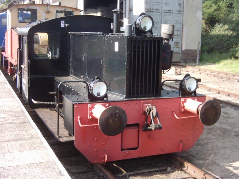 K�f (DR 100) der Museumsbahn Buckow im Bf. Buckow am 19.08.2007. Die Lok ist ein wirkliches Schmuckst�ck