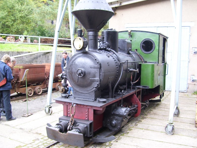 Krauss Dampflok am 03.10.08 im Feldbahnmuseum Herrenleite nahe Pirna.