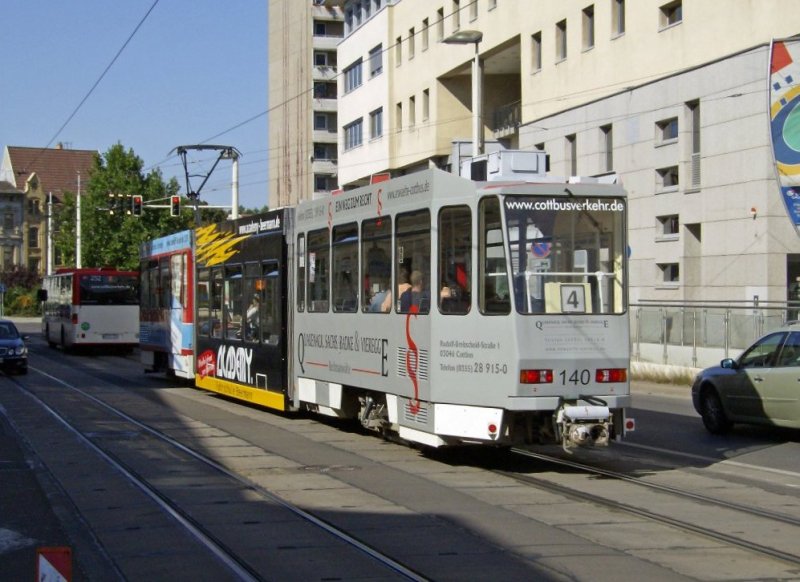 KTNF 6-140 am 09.09.2008 als Linie 4 nach Sachsendorf
