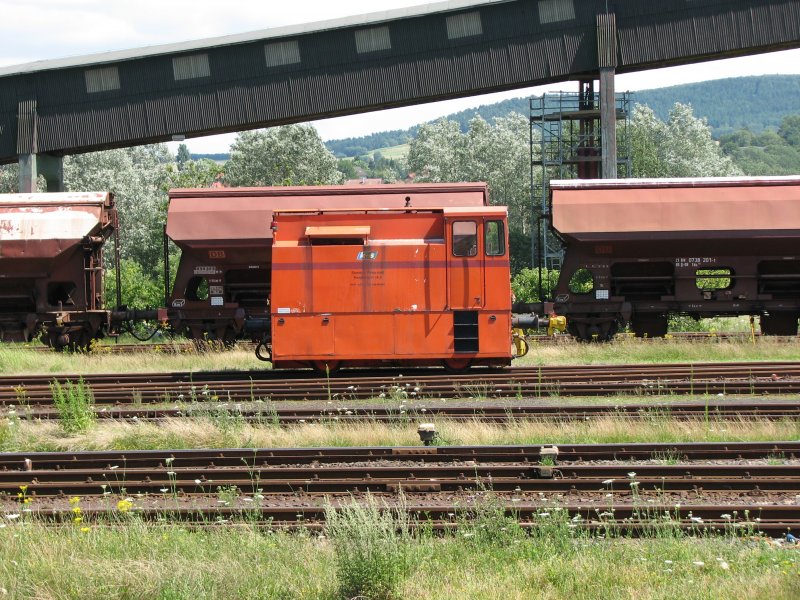  Kurioser Dieselbrummer  als Werkslok des Kalibergwerks Wintershall in Heringen an der Werra.Aufgenommen am 18.Juli 2007