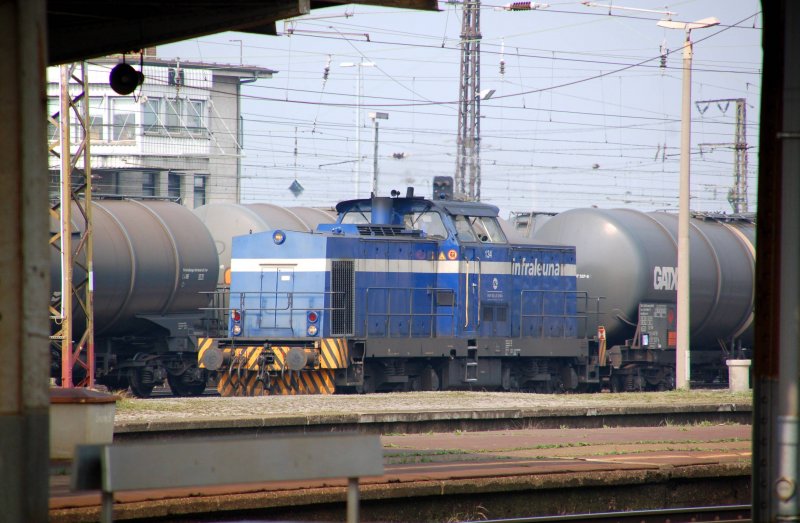 Kurz vor unserem Standortwechsel nach Leipzig-Leutzsch konnte ich in Grokorbetha noch die Lok 134 der Infraleuna sichten.