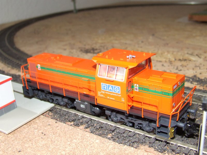 Lang gesucht und in Sinsheim gefunden! Die DHG 1200BB der RAG als Lok 651. Hersteller Trix.