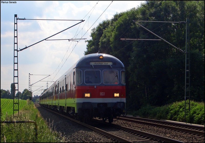 Leerpark�berf�hrung vmtl. nach D�sseldorf aus Richtung Aachen an der ehem. Anrufschranke 12.6.2009