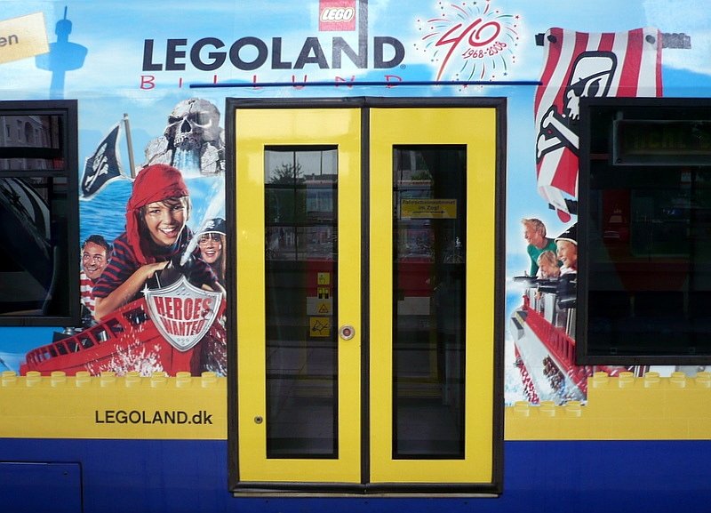 Legoland-Werbung am NOB LINT 41 VT 304, 17.05.2008