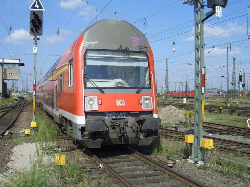 Leipziger S-Bahn  S2 nach Borna, Leipzig Hbf Sommer 2005