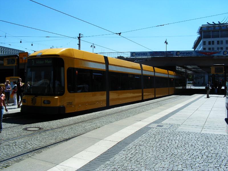 Linie 3 nach Wilder Mann am Dresdener Hauptbahnhof