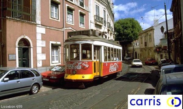 Lissabon,Die sog. Elctricos  im April`99