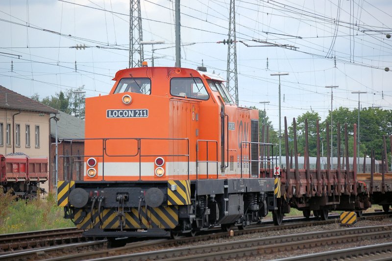 Loco 211 bei Rangierarbeiten in Bhf Lichtenfels