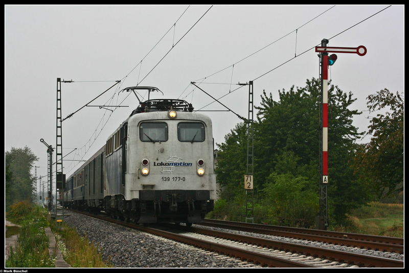 Locomotion 139er bei der Bk Basheide nhe Forchheim. Aufgenommen am 19.09.09.