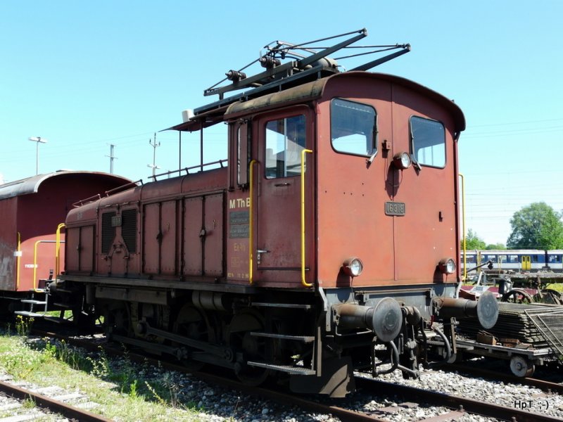 Locorama - Rangierlok (Ex SBB Ee 3/3 16318) MthB 16318   Rbi   im Ausenareal von Locorama in Romanshorn am 17.05.2009