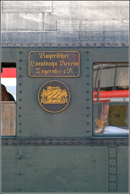 Logo des Bayerischen Lokalbahnvereins Tegernsee. (01.07.07 in MOP)