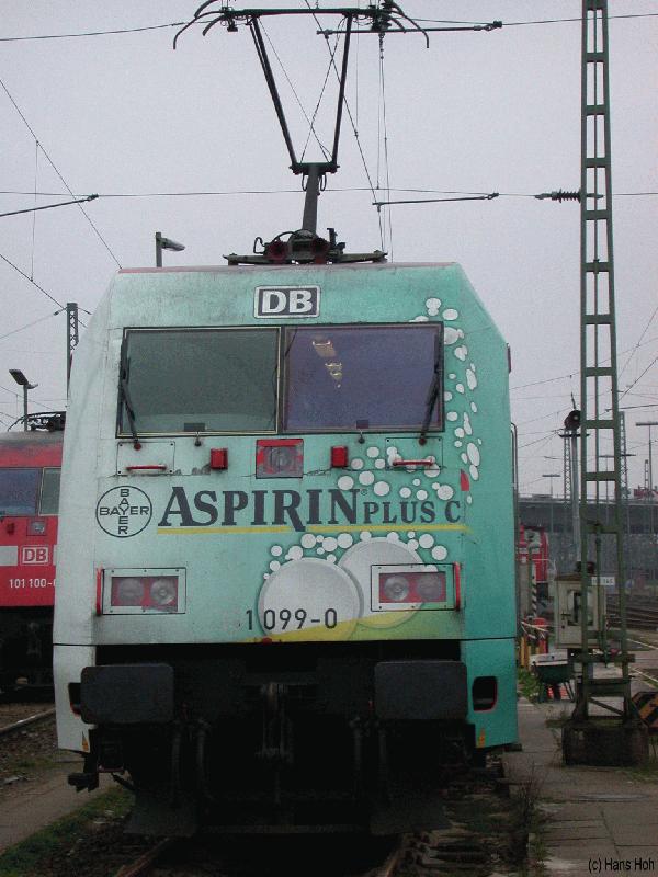 Lok 101 099 in Hamburg, Mrz 2002