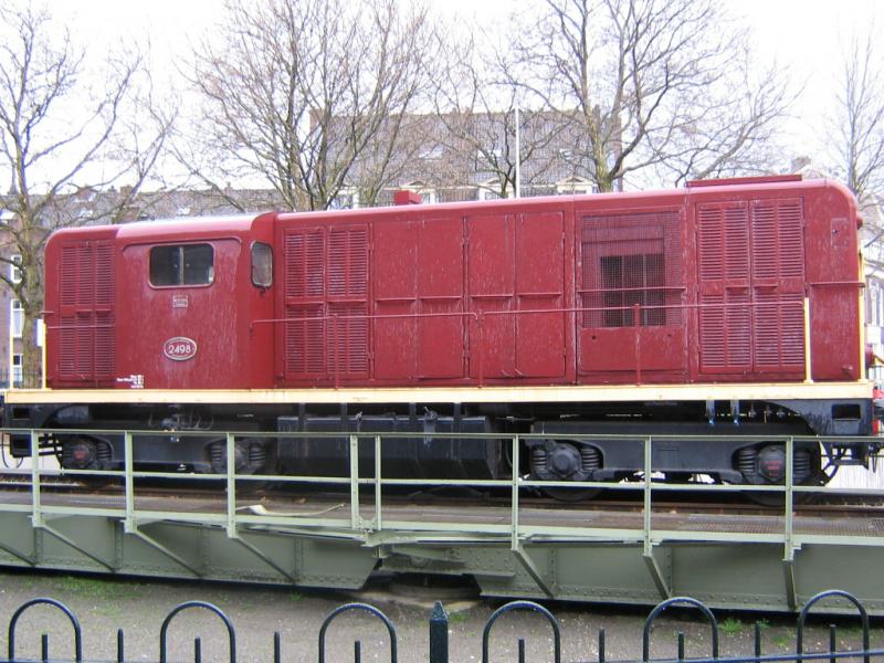 Lok 2498 in het Spoorwegmuseum te Utrecht Centraal, 8 april 2006