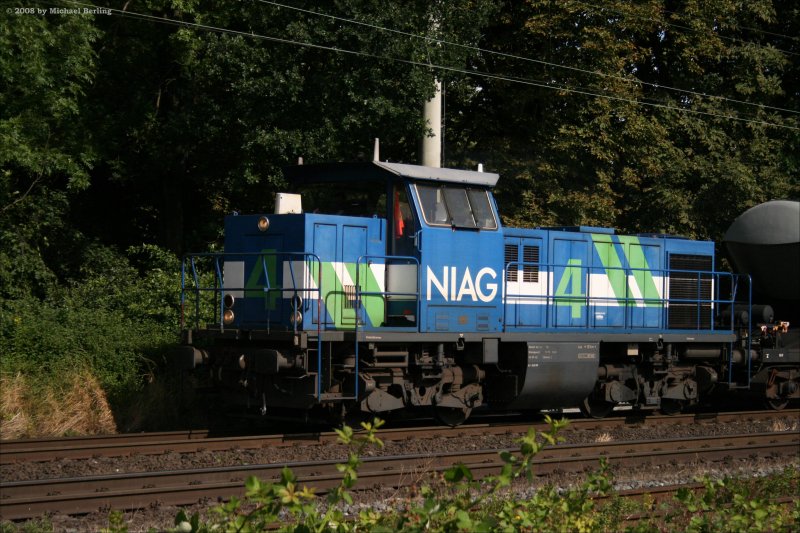 Lok 4 der NIAG in Ratigen Lintorf. 7.7.08