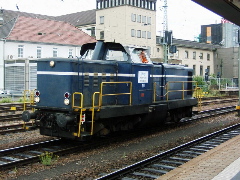 Lok 40 der Wincanton GmbH am 22.6.07 im HBF Saarbrcken.