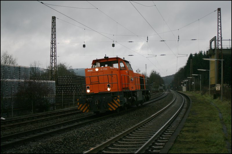 Lok 42 der Kreisbahn als Nahaufnahme. (08.12.07)