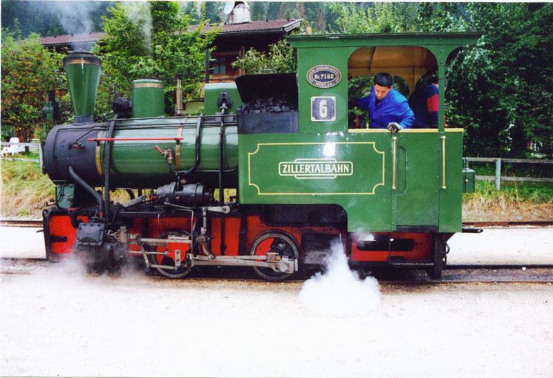 Lok 6 (Krauss 7182) in Mayrhofen - August 2001
