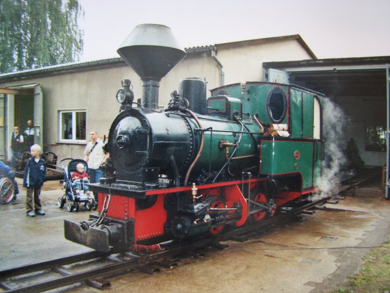 Lok 7790 Krauss von Werners Gartenbahn in L�bau zu Gast beim Heizhausfest im Chemnitz-Hilbersdorf 2006.