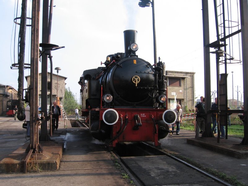 Lok AMPFLWANG im Bw Schneweide, 30. 9. 2006