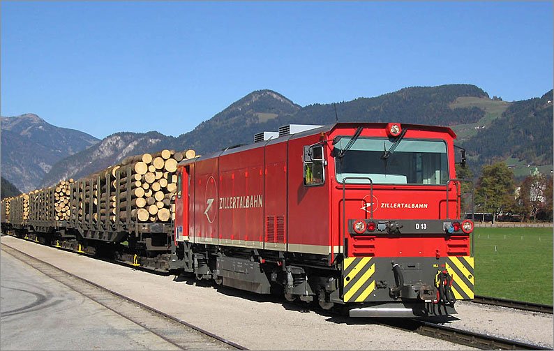Lok D13 der Zillertalbahn am 30. Juni 2006.