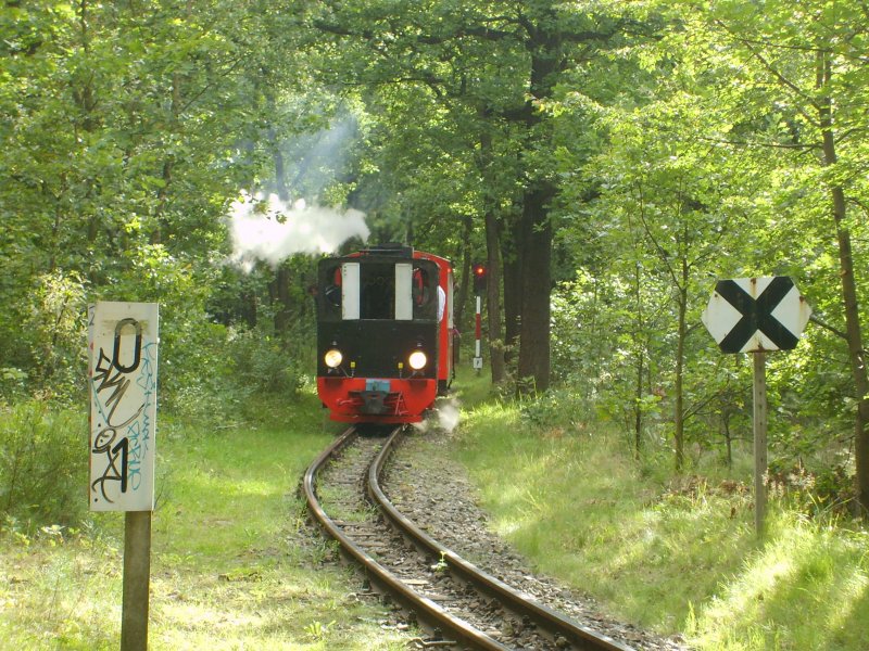 Lok Luise am 9.8.2007 am Parkbahnfantag in der Wuhlheide