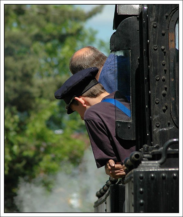Lokmannschaft der 629.01 am 18.5.2007. Wegen dem Recht am eigenen Bild natrlich nur von hinten.