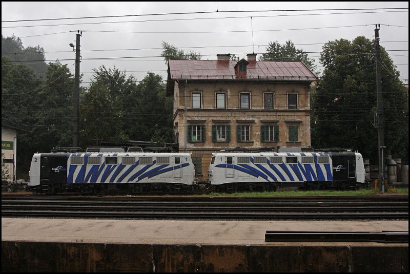 Lokomotion-Power: 139 260 (9180 6139 260-4 D-LM) und 139 213 (9180 6139 213-3 D-LM) stehen in Kufstein abgestellt und warten auf neue Aufgaben. (04.08.2009)