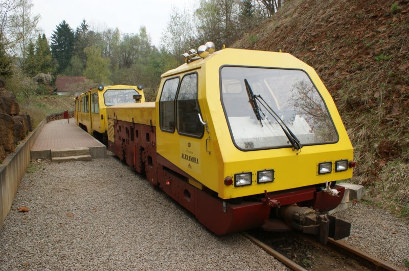 Lokomotive des Bergbahnmuseums in Rumelange Luxemburg. Lohnt sich die 2 Stndige Rundfahrt mit Fhrung zu machen. Aufgenommen am 12.04.2009.