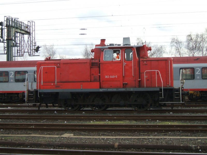 Lokportrait BR 363 649-5 in Dortrmund.(08.12.2007)