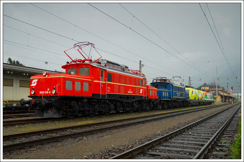 Lokzug LZ 38770 von Villach nach Spittal/Millstttersee am 6.6.2009 bei der Ankunft in Spital. 
