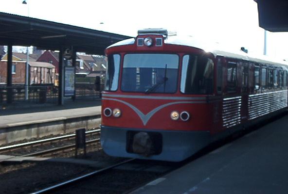 Lollandbahn im Bahnhof Nykobing/Falster