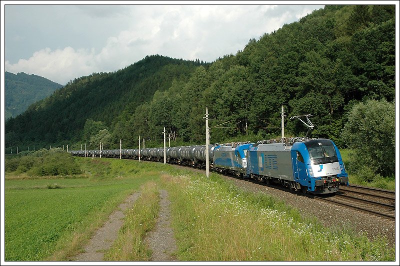 LTE Leerkerosinzug 48431 von Wien Schwechat nach Koper am 2.7.2008 kurz vor Niklasdorf.