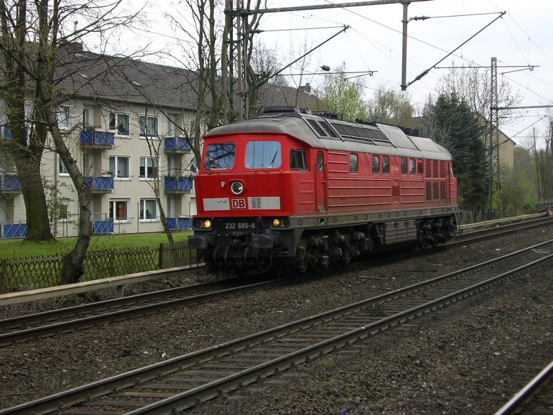 Ludmilla,232 685-8 , Leerfahrt nach Wanne Eickel.(09.04.2008)