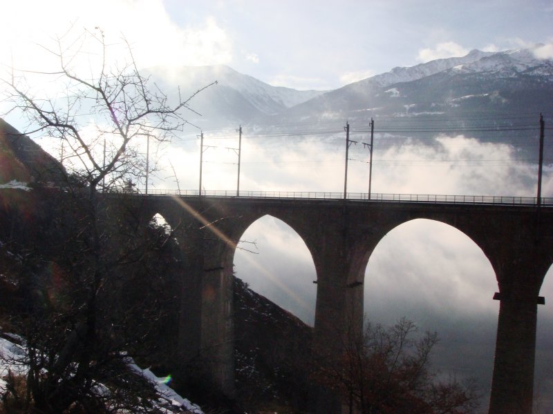 Luogelkinviadukt am Morgen des 6.12.2007