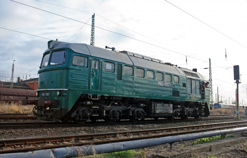 M62-1007 am 23.12.2008 im DB Bahnhof Guben