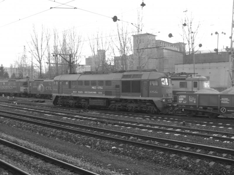 M62-1754 von der PCC RAIL SZCZAKOWA S.A. am 14.12.2008 in Kutno.