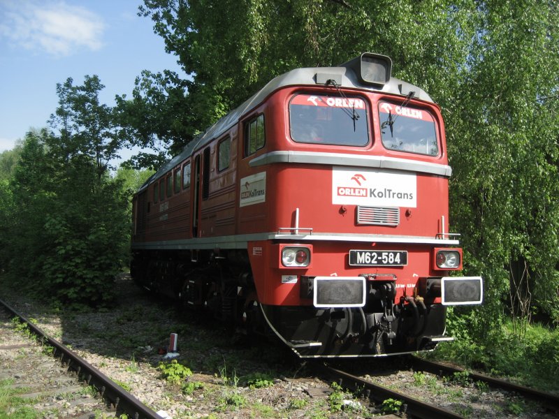 M62-584 am 05.06.2008 in Krakw Balice wartend auf restliche Wagen.