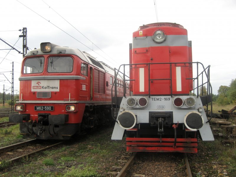 M62-590 und TEM2-169 am 01.10.2008 in Trzebinia.