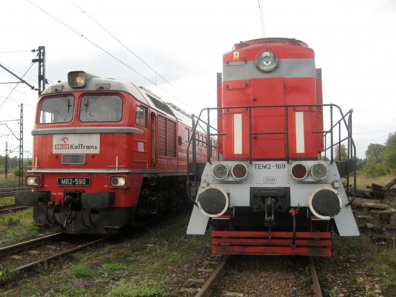 M62-590 und TEM2-169 am 01.10.2008 in Trzebinia.